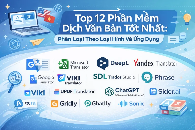 phần mềm dịch văn bản